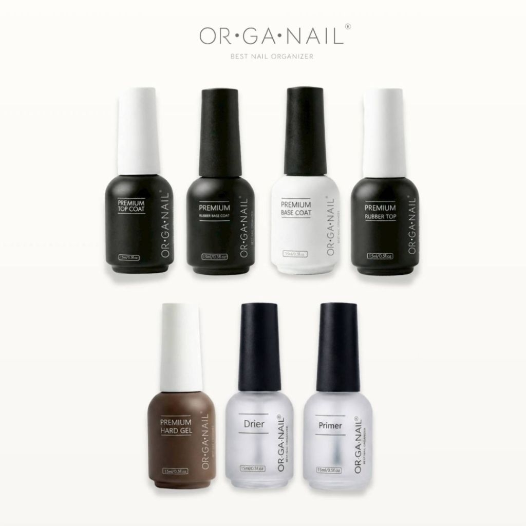 ORGANAIL หลายตัวเลือก Base gel●Rubber Base●Top gel Hard gel เบสเจลติดทน ●ท้อปใสเงาnon wipe