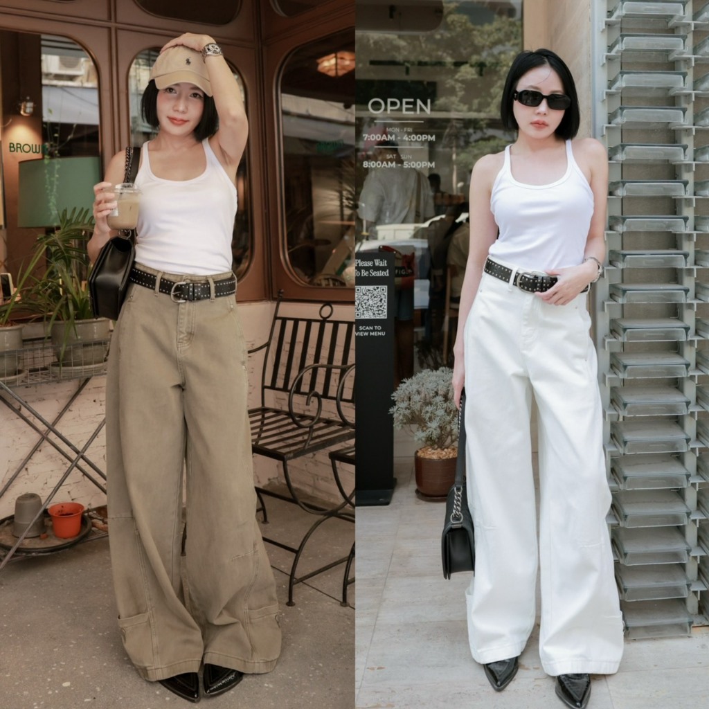 Barrel Pockets Jeans กางเกงยีนส์ทรงบาเรล TAG DARIM 🇰🇷