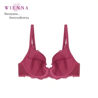 WIENNA BEST SELLER เสื้อชั้นใน Beauty 5 Cup DB27796 สีเนื้อ สีแดง ( ROSE LILY )