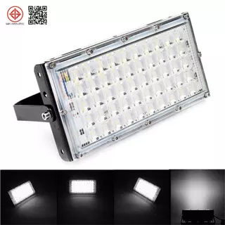 LED Floodlight 80w ไฟ สปอตไลท์ LED กันน้ำ ขนาด 50W โคมไฟ ไฟถนน โคมไฟภูมิทัศน์ ดวงไฟ 50 ดวง