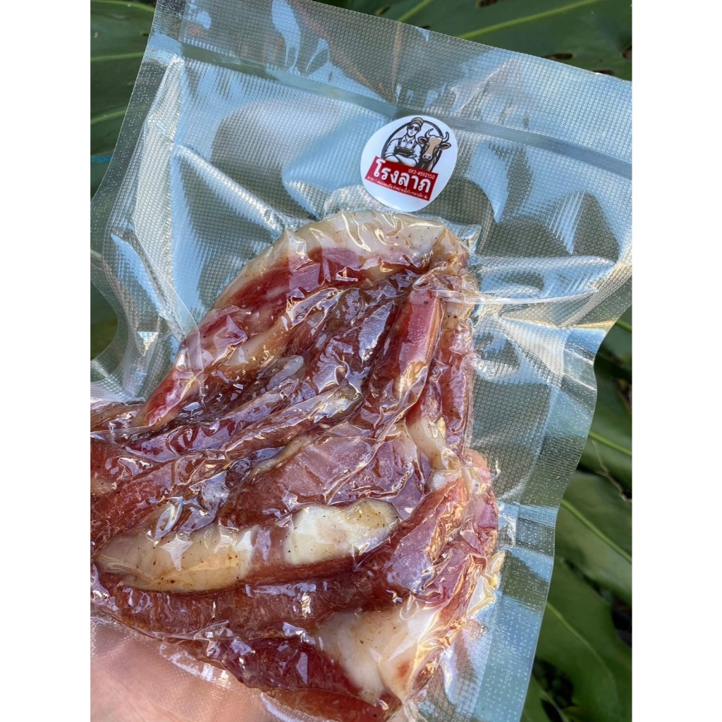 โรงลาภหนองมะเขือ หมูแดดเดียวสูตรบ้านๆ นัวแท้ 200 กรัม 79