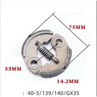 ครัช GX35 พร้อม น็อต ( ผ้าดำ ) ผ้าคลัทช์ เครื่องตัดหญ้า GX35 ,T200, TL33,GX31,GX35NT L381