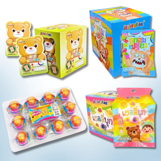 (กล่อง) รวมขนม เยลลี่ ลูกอม ตราเจลลี่แบร์ (พร้อมส่ง)