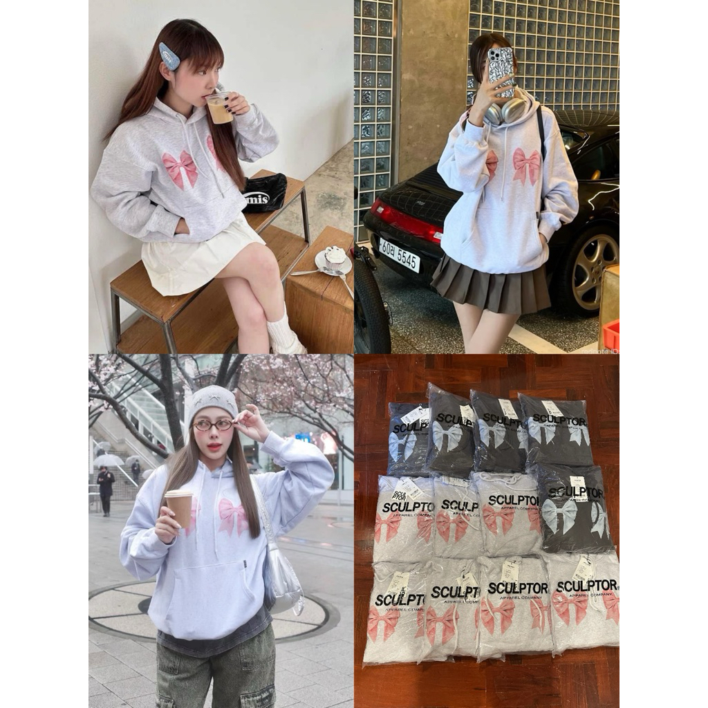 พร้อมส่ง🔥รุ่นฮิตในตำนาน SCULPTOR BOW BOW HOODIE