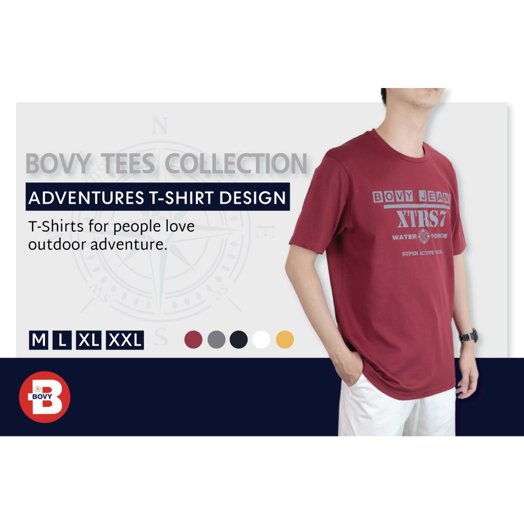 เสื้อยืดคอกลม ผ้าคอตตอล #40 - BC2322 4COLOUR
