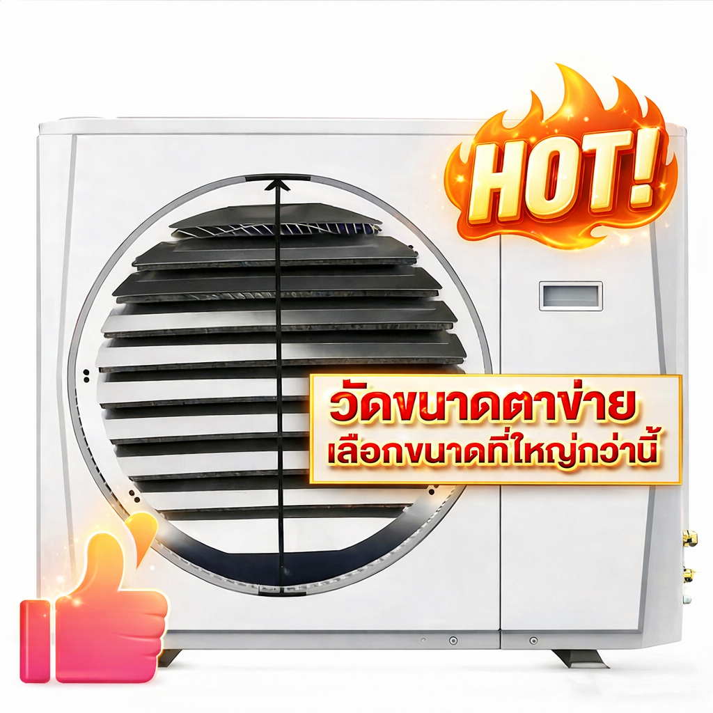 ราคาถูก เบี่ยงทิศทางลมแอร์ กริลแอร์ Stainless steel grade 316 เบี่ยงลมร้อนแอร์ 5 ขนาด แถมน๊อต สายรัด