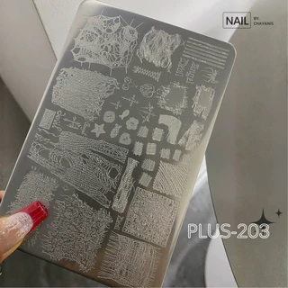 แผ่นปั๊ม เพลตปั๊ม Stamp Plate สำหรับปั๊มลายเล็บ