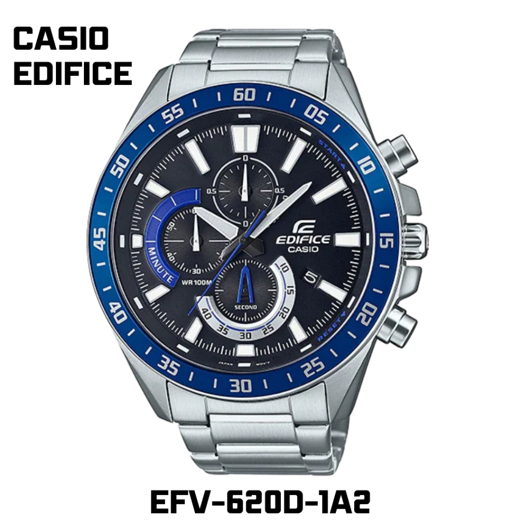 นาฬิกา EFV-620D-1A2 โครโนกราฟขนาดใหญ่ สายสเตนเลส พร้อมส่ง