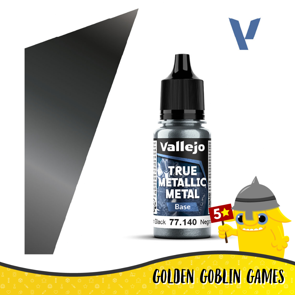 Vallejo True Metallic Metal: Base: Obsidian Black (POS. 40)