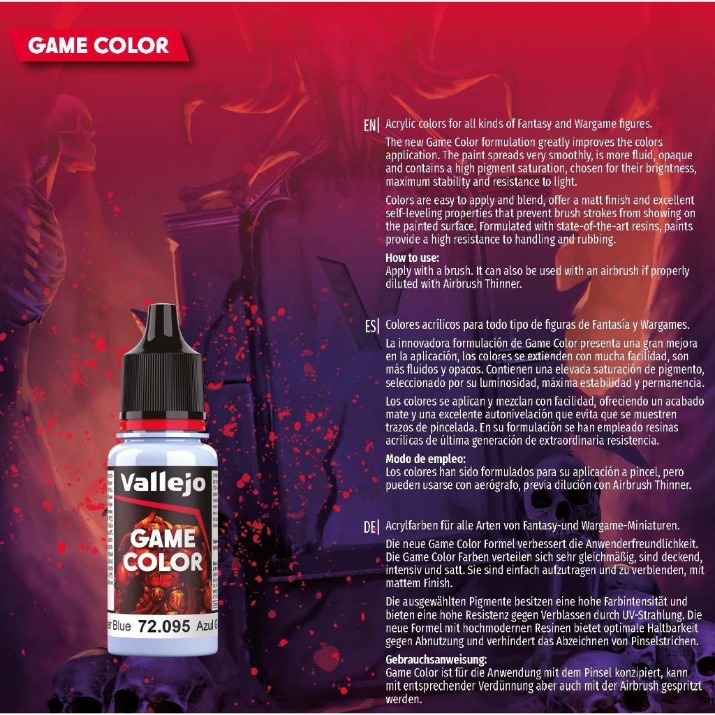 Vallejo : Game Color : Game Color Paint สีเพ้นโมเดล สูตรน้ำ ขนาด 18 ml