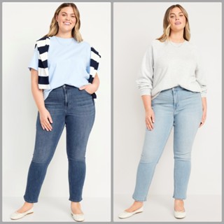 กางเกงยีนส์สาวอวบอ้วนผ้ายืด รุ่น Oldnavy Wow straight HIGH-R…