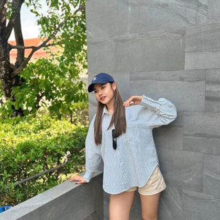 LILY OVERSIZED SHIRTS - เสื้อเชิ้ตยาว ทรงโอเวอร์ไซส์ เก็บทรงสวย ผ้าแบบมี Texture ไม่ต้องรีด