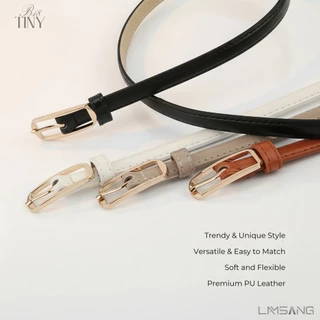 (🇹🇭 พร้อมส่ง) LAMSANG B18 Tiny Belt เข็มขัดผู้หญิงเส้นเล็ก หนัง PU ขนาด 1.3 x 101 cm
