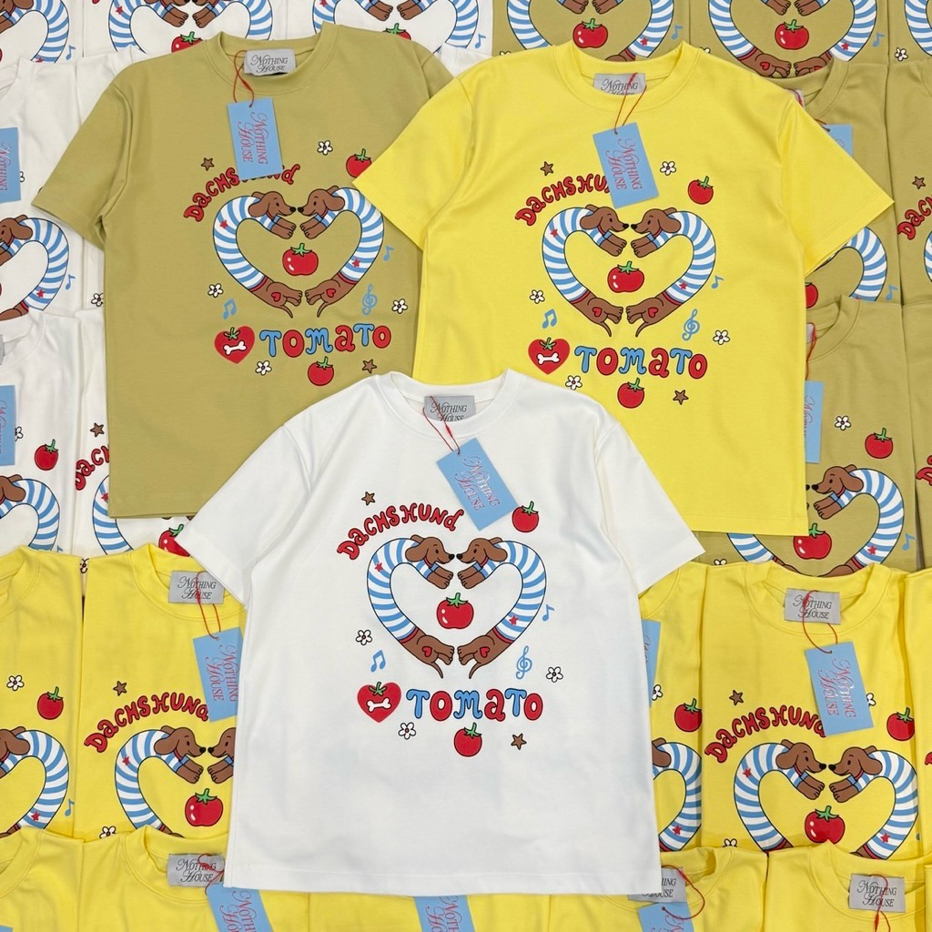 รวมเสื้อยืดป้าย Nothing house/Unreal ทรงOversize