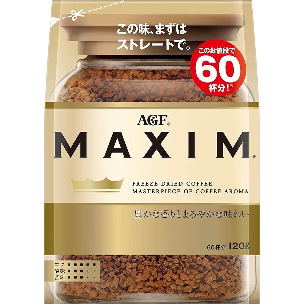 พร้อมส่ง AGF coffee Maxim กาแฟแม็กซิม กาแฟสำเร็จรูป แบบถุงเติม