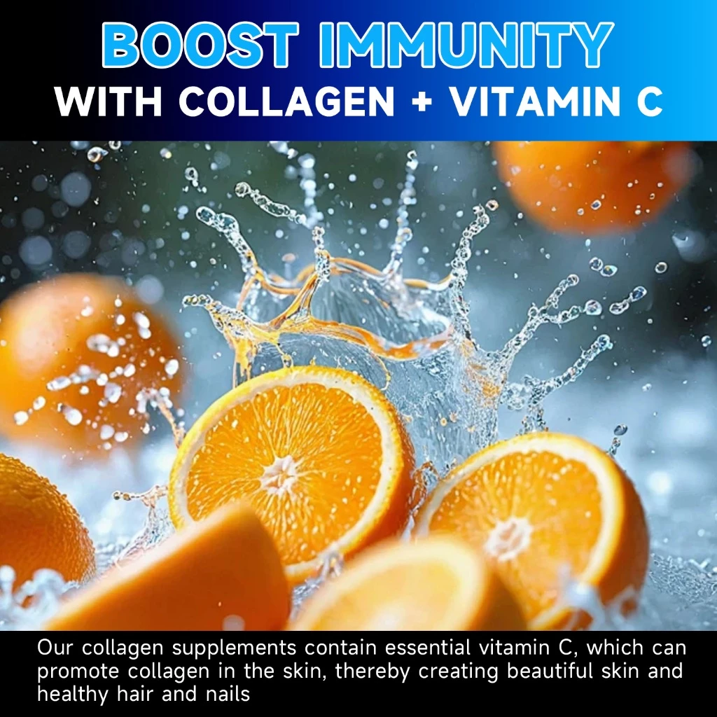 Mama Beauty คอลลาเจน วิตามินซี Collagen with Vitamin C บำรุงผิว ผม เล็บ thumbnail 8