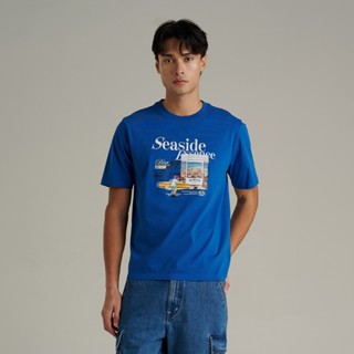 Mc JEANS (แม็คยีนส์) เสื้อยืดผู้ชาย เสื้อยืดแขนสั้น ทรงเรกูล…