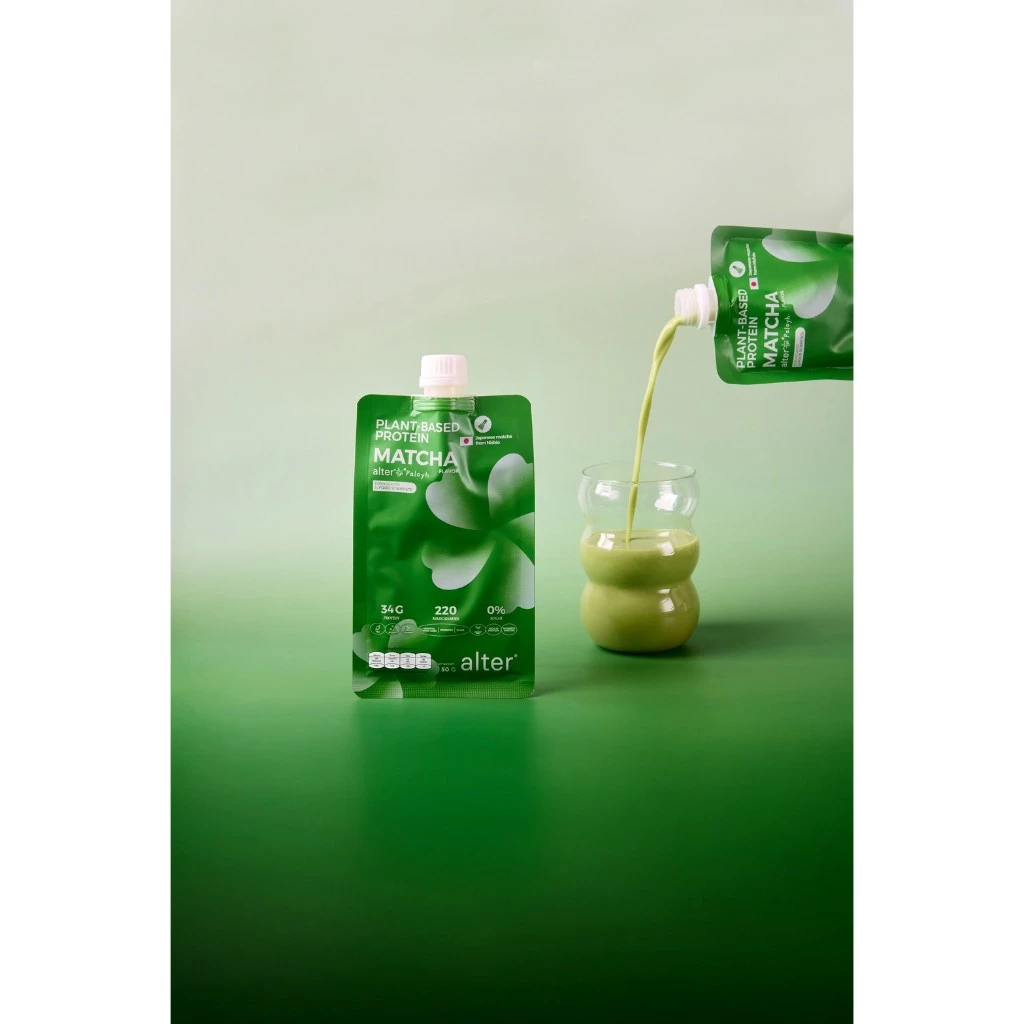 3 Sachets : Alter matcha x PaloyH plant-based protein โปรตีนพืช รส มัทฉะ โปรตีนพืช โปรตีน 3 ซอง thumbnail 4