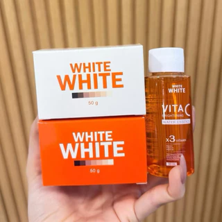 ส่งฟรี/มีไลฟ์ (เซ็ตใหม่) ครีมไวท์ไวท์ แพคเกจใหม่ล่าสุด(ไม่แถมน้ำตบแล้วนะคะ)