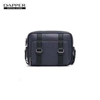 DAPPER กระเป๋าสะพายข้าง Double Buckle Crossbody Bag สีน้ำเงิ…