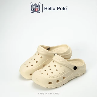 Hello Polo รองเท้ารัดส้นผู้หญิง ดีไซน์ระบายอากาศ กันน้ำ กันลื่น วัสดุ EVA รองเท้านิ่มเหมือนเหยียบอึ ไม่มีกลิ่น HP8055