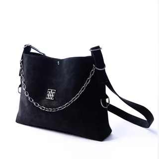 URTHE - กระเป๋า หนัง PU รุ่น DRAPE SOFT LEATHER HOBO BAG