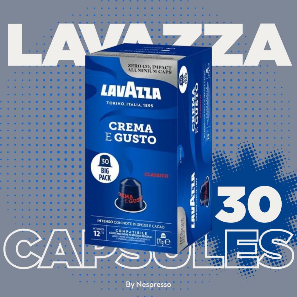 30X LVZ Coffee Capsule from Italian Spirit 30 capsules ลาวาซซาเอสเปรสโซ่ จากอิตาลี 30 แคปซูล