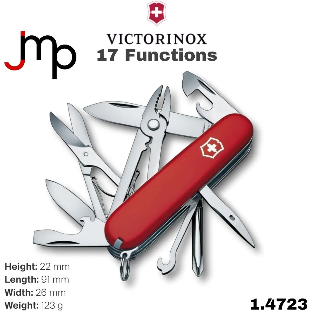 มีดพับDeluxe Tinker 17ฟังก์ชั่นการใช้งาน ของแท้ Swiss made