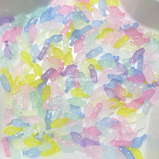 (พร้อมส่งจากไทย) ลูกปัด ลูกปัดใบไม้ จี้ใบไม้ 5กรัม