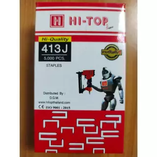 HI-TOP ตะปูขาคู่ยิงโครงไม้ ไม้อัด ลังไม้ รองเท้า เบาะหนัง รุ่น 408J, 410J, 413J, 416J และ 419J (5000 นัด/กล่อง)
