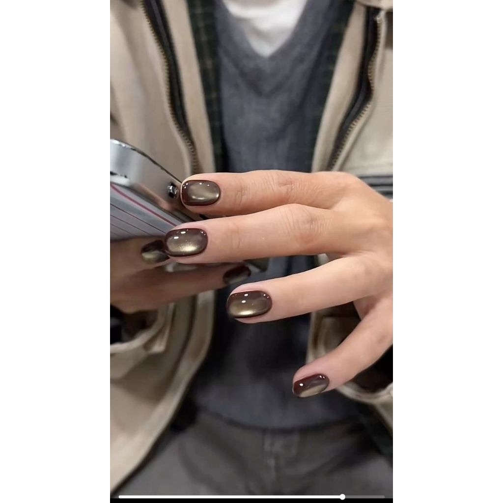 เล็บปลอม💅🏻สีลูกแก้วซาติน(02)🌈แถมฟรีกาวตะไบทุกชุด