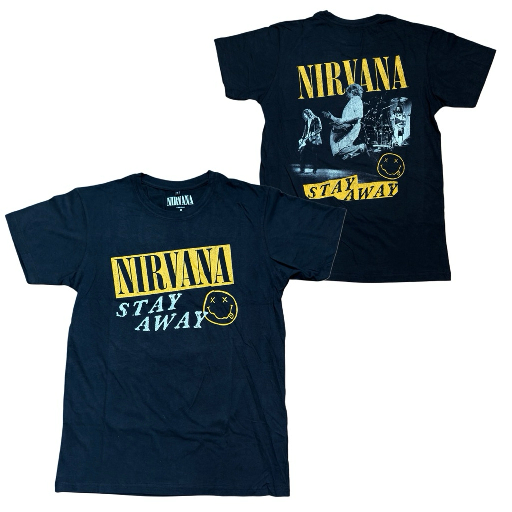 เสื้อวง NIRVANA T-SHIRT : STAY AWAY (BLACK) ลิขสิทธิ์แท้ UK