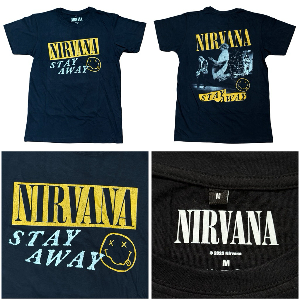เสื้อวง NIRVANA T-SHIRT : STAY AWAY (BLACK) ลิขสิทธิ์แท้ UK - รูปที่ 4