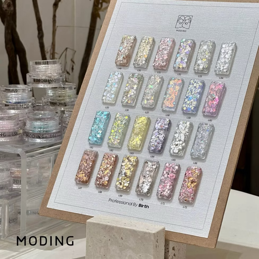 Moding ผงกากเพชรตกแต่งเล็บ