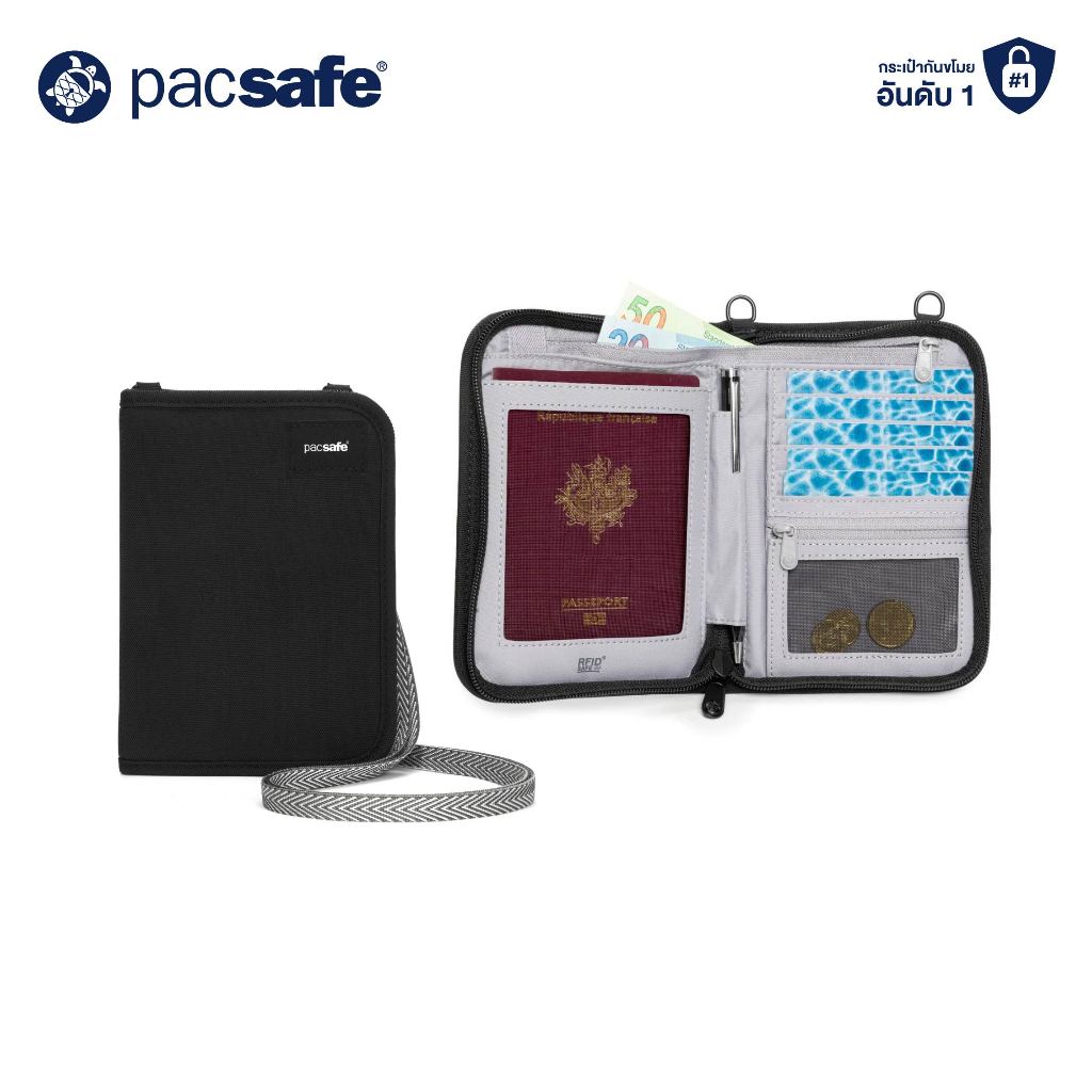 Pacsafe RFIDSAFE V150 RFID BLOCKING COMPACT ORGANISER ANTI-THEFT กระเป๋าสตางค์ กระเป๋ากันขโมย
