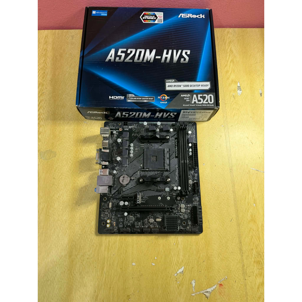 ขายMBมือสอง ASROCK A520M-HVS AM4