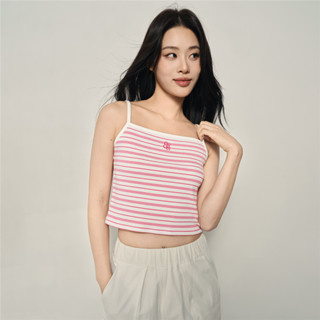 GIORDANO (Korea Collection) เสื้อสายเดี่ยวผู้หญิง Women Ribb…