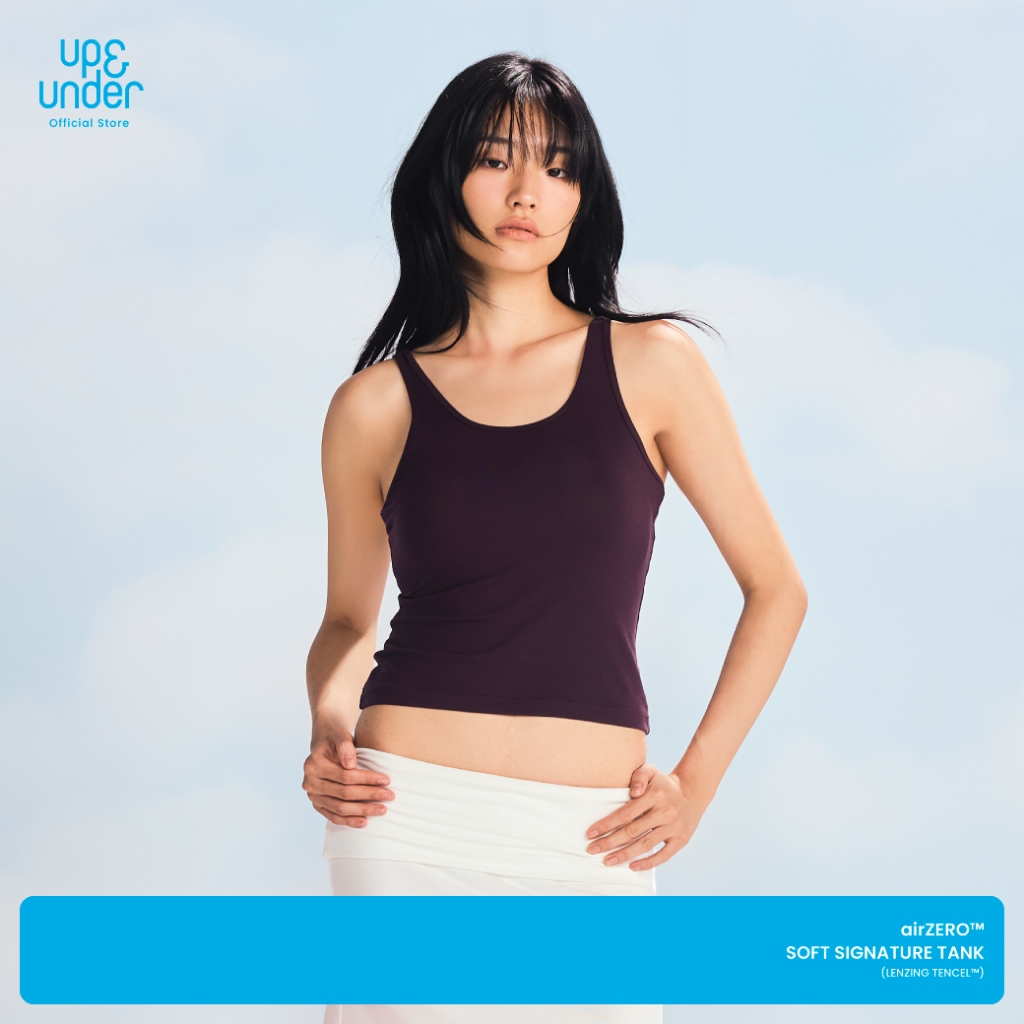 Up&Under: airZERO™ Ultra Soft Signature Tank (Lenzing TENCEL™) เสื้อกล้าม เส้นใยจากธรรมชาติ ผ้านุ่ม เนียน เย็นสบาย