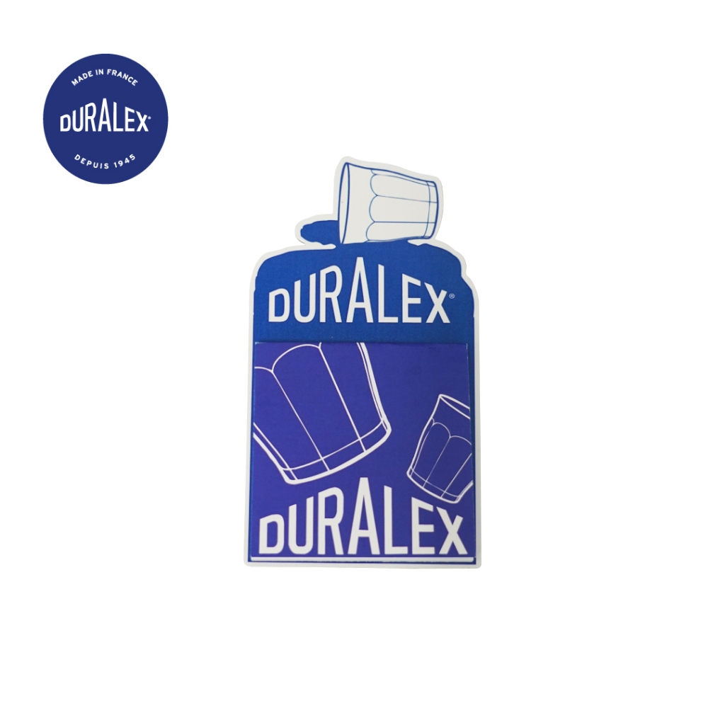 กระดาษโน้ตแม่เหล็ก Duralex กระดาษโน้ตแบบฉีก ลายแก้ว Duralex