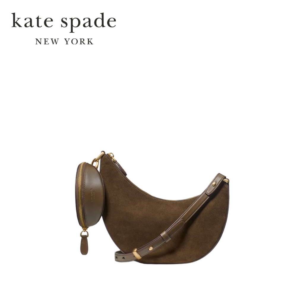 Kate Spade New York กระเป๋าสะพายข้างรุ่น Duo Suede Crossbody KM223 200 สี BurntSage
