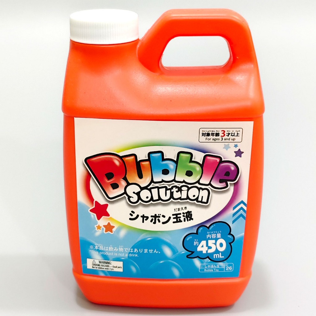 WK23TOY น้ำยาเป่าฟอง น้ำยาเป่าฟองสบู่ น้ำยา เป่าฟอง BUBLES 1ขวด 450ml. J-450