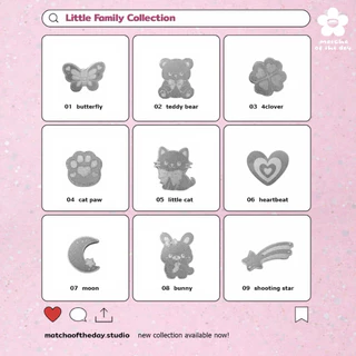 ลูกร่อนผงมัทฉะ ✮⋆🐰little family collection 🐱 มาร์ค 2 ด้าน
