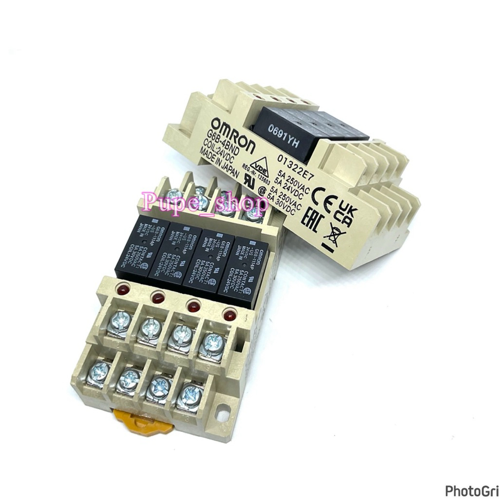 G6B-4BND+รีเลย์G6B-1114P   24VDC ออกบิลได้ พร้อมส่ง