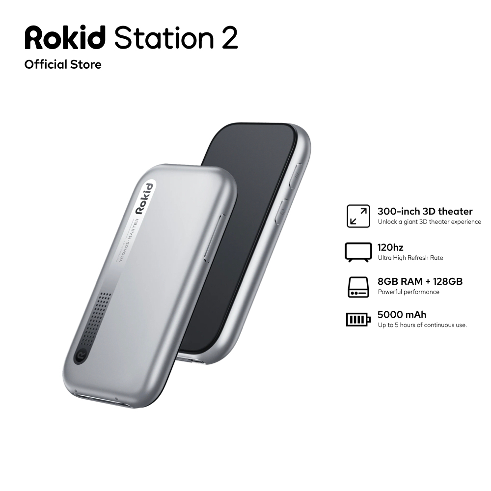 Rokid คอนโซล Station สำหรับ Max 2 AR ระบบ Android TV  รองรับการชาร์จ และการใช้งานในเวลาเดียวกัน
