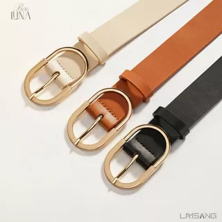 (🇹🇭 พร้อมส่ง) LAMSANG B06 LUNA Belt เข็มขัด ผู้หญิง หนัง PU ขนาด 2.8 x 105 cm