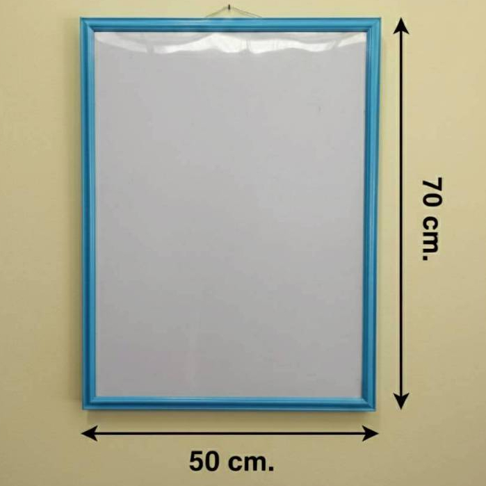 กรอบรูปสีฟ้า ขนาด70x50ซม. กรอบรูปขนาด70x50ซม.สีฟ้า กรอบรูปน้ำหนักเบาเหมือนก้อนเมฆ