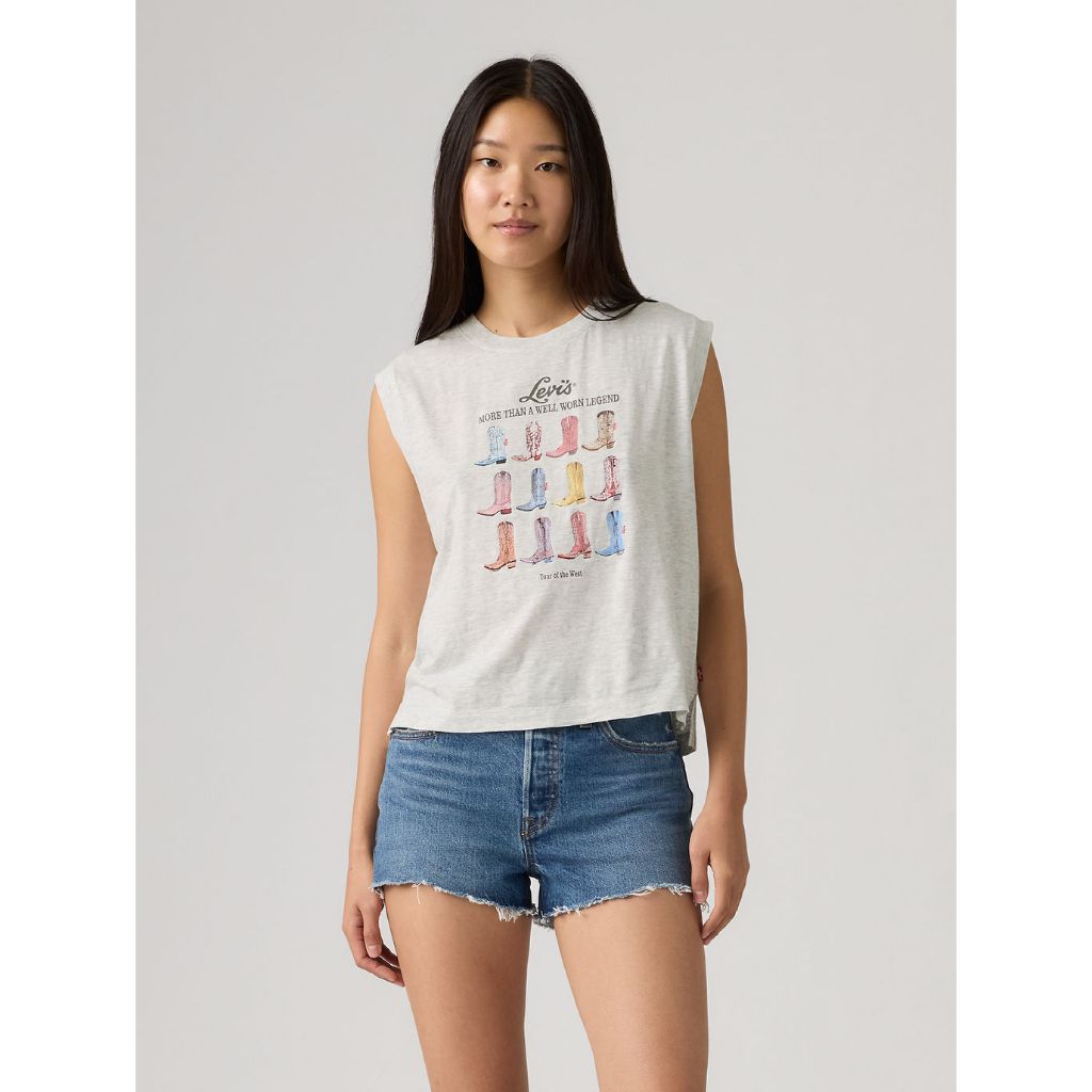 เสื้อแขนกุด Levi's® Women's Graphic Boxy Tank