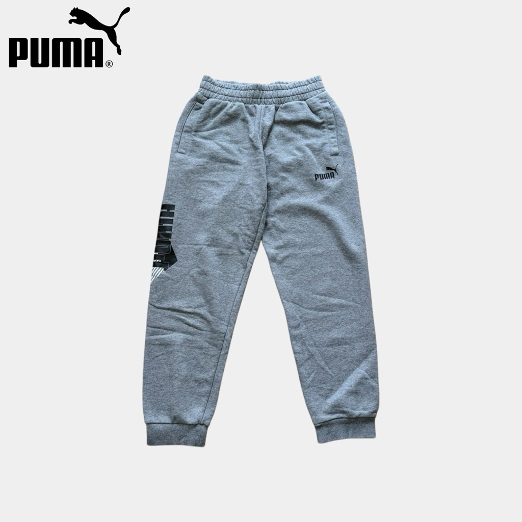 กางเกงขายาวมือสอง PUMA สีเทา เอวยืด 25-30 ยาว 36 สภาพใหม่ ไม่มีตำหนิ
