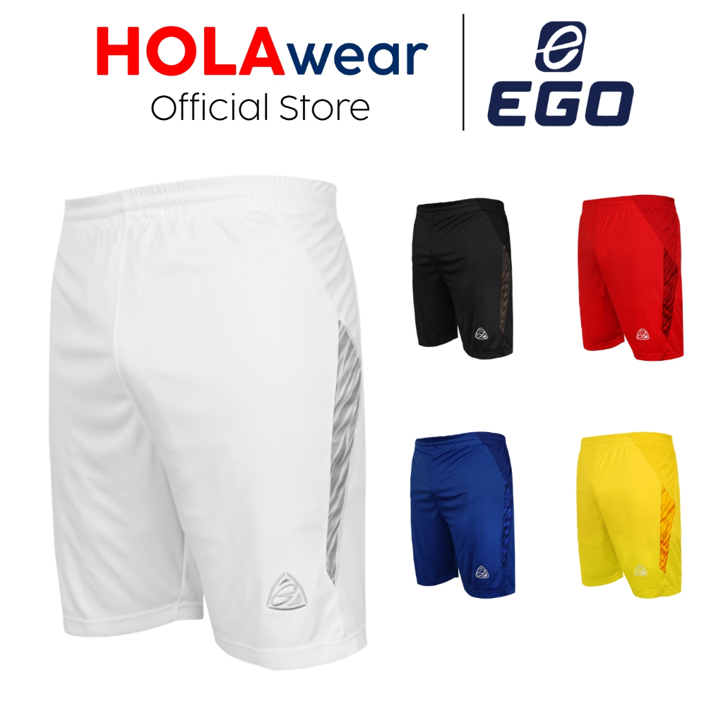[มีส่งด่วน] กางเกงฟุตบอล EGO Sport รหัส EG7102 โลโก้ปัก ขาสั้นตัดต่อ