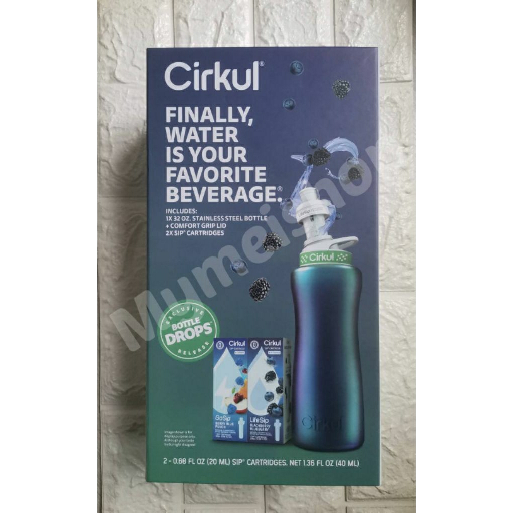 Cirkul Box Set Chameleon 950 ml USA แท้พร้อมส่ง ขวดน้ำ Cirkul 32 oz + 2 รสชาติ Cirkul Water Bottle 9